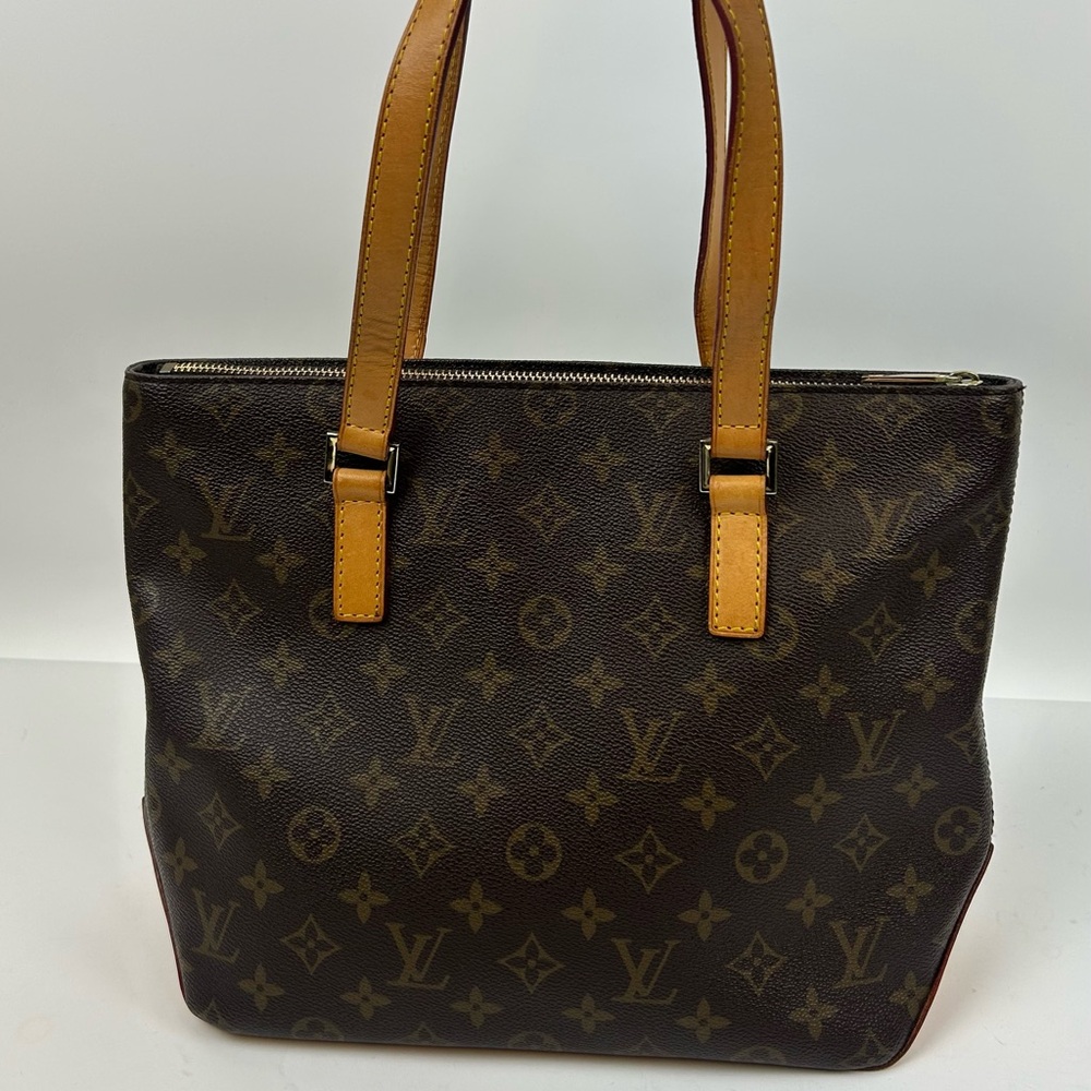 Louis Vuitton Dark Brown and Tan Monogram Tote